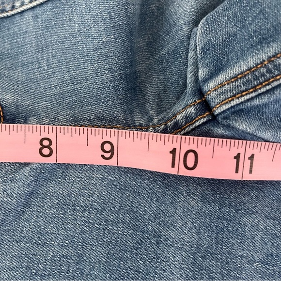 J.Jill Blue Patch Pockets Cuffed Hem Denim Jeans - Picture 15 of 15